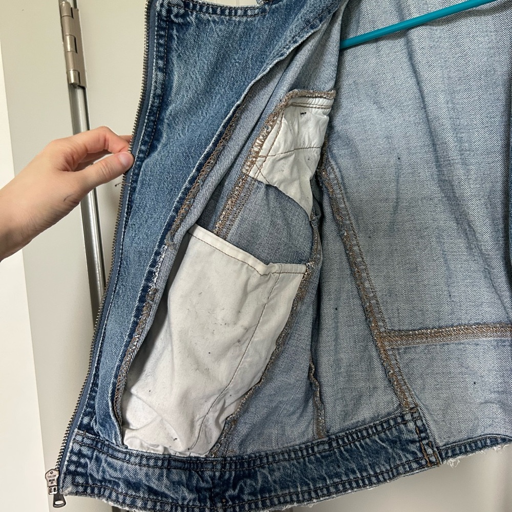 PAIGE women’s strappy denim Jacket size small - Picture 6 of 9